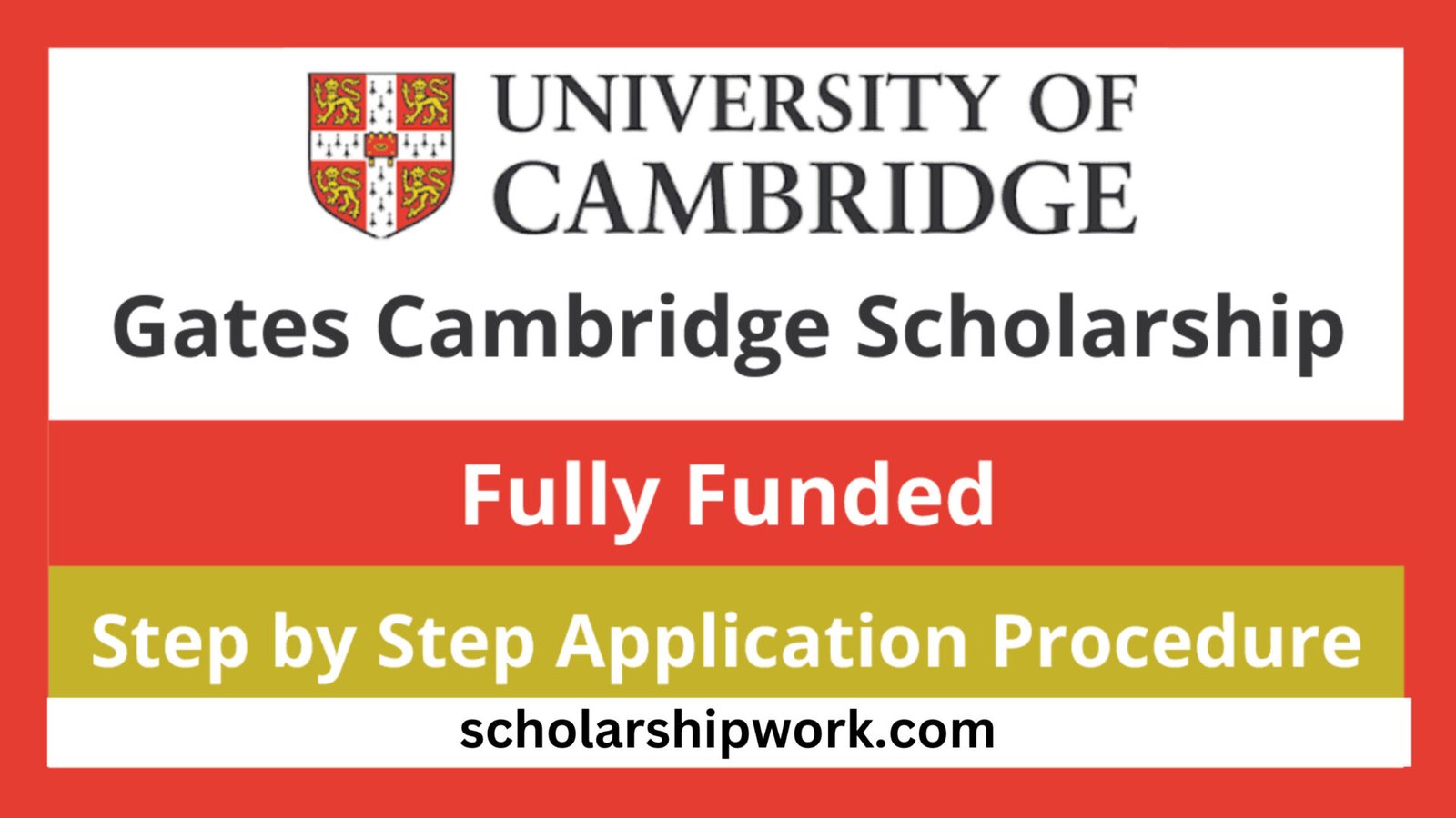 Gates Cambridge Scholarship 2024 (Fully Funded)